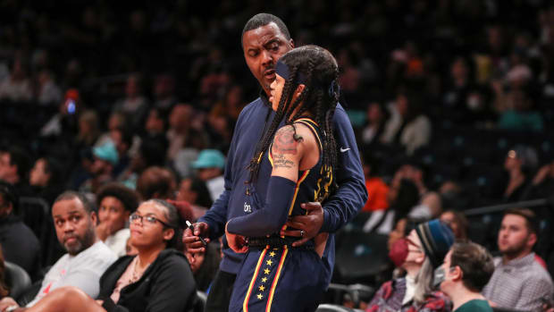 Indiana Fever coach and former Indiana Pacers player Carlox Knox